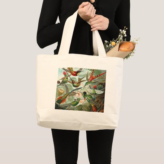 Kunst van Kolibries Paradijs Grote Tote Bag (Voorkant (product))