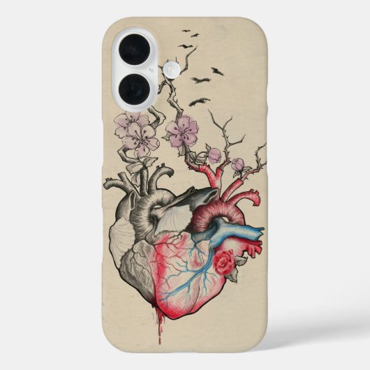 Kunst van liefde Surrealistische anatomische harte Case-Mate iPhone Case (Achterkant)