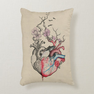 Kunst van liefde Surrealistische anatomische harte Decoratief Kussen