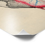 Kunst van liefde Surrealistische anatomische harte Foto Afdruk (Hoek)