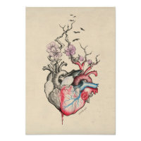 Kunst van liefde Surrealistische anatomische harte