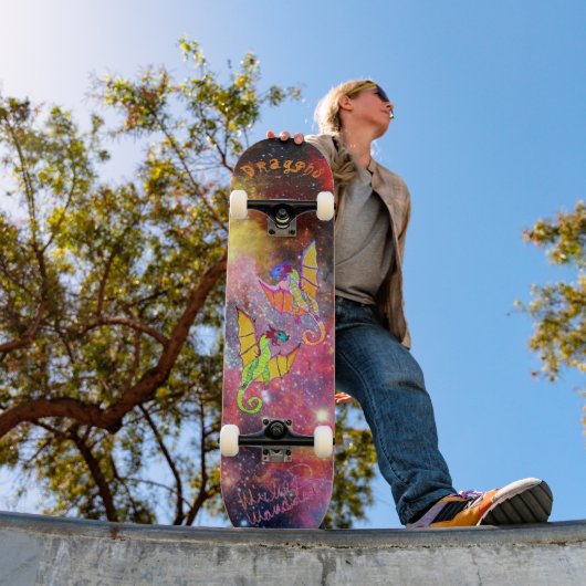 Kunst van Micheals Dragons Skateboard (Buiten 1)