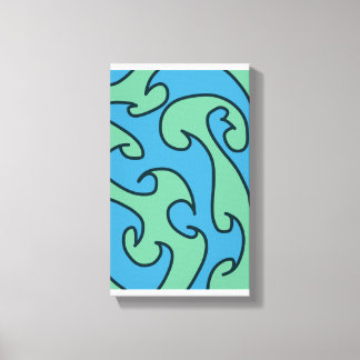 Kunst van oceaangolven canvas afdruk