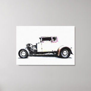 Kunst van Oldtimers / Vintage Huisdecoratie Canvas Afdruk