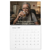 Kunst van Opgeven Grumpy Oude 2027 Kalender (Jan 2027)
