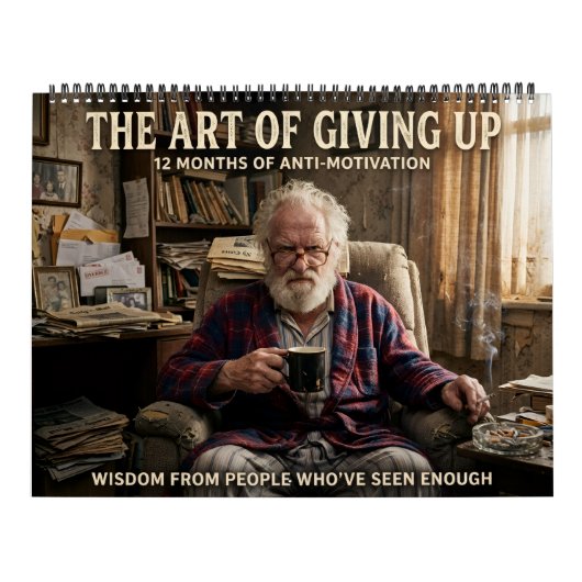 Kunst van Opgeven Grumpy Oude 2027 Kalender (Hoes)