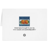 Kunst van oud fruitkistlabel, Georgia Perziken (Achterkant Horizontaal)