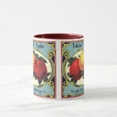 Kunst van oude fruitkratlabel Yakima Valley Appels Mok (Midden)