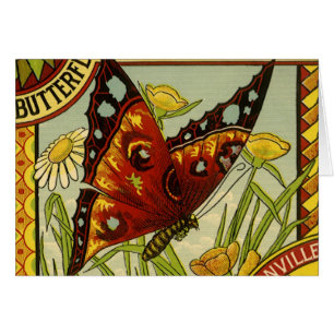 Kunst van oude groente-etiketten, Butterfly merk b