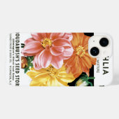 Kunst van oude zaadpakketten, Dahlia-tuinbloemen Case-Mate iPhone Case (Achterkant (horizontaal))