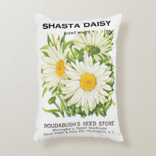 Kunst van oude zaadpakketten, Shasta-madeliefjesbl Accent Kussen