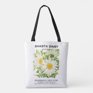 Kunst van oude zaadpakketten, Shasta-madeliefjesbl Draagtas