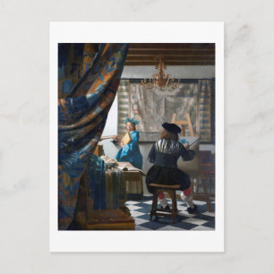 Kunst van schilderen, Johannes Vermeer, 1666-1667 Briefkaart