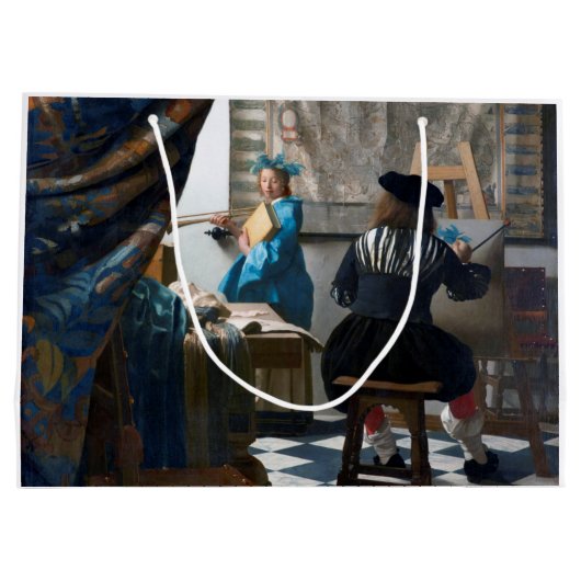 Kunst van schilderen, Johannes Vermeer, 1666-1667 Groot Cadeauzakje (Achterkant)