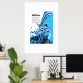 Kunst van surfen poster (Thuiskantoor)
