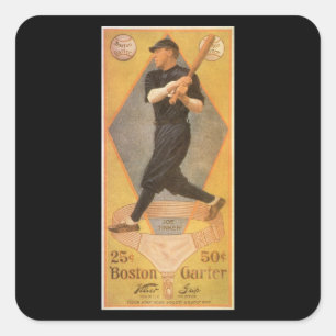 Kunst van vintage productlabel, Boston Garter voor Vierkante Sticker