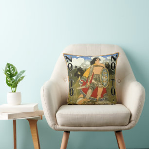 Kunst van vintage productlabel, geen bac, stoppen kussen