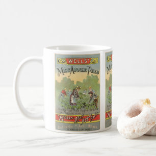 Kunst van vintage productlabel, Wells May Apple Pi Koffiemok