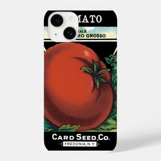 Kunst van vintage zaadpakketlabel, Tomaat Pomodoro Case-Mate iPhone Case (Achterkant)