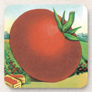 Kunst van vintage zaadpakketlabels, Burt's Seed To Bier Onderzetter