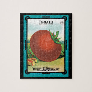 Kunst van vintage zaadpakketlabels, Burt's Seed To Legpuzzel