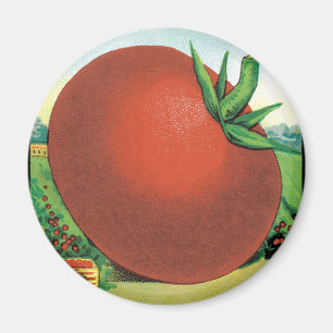 Kunst van vintage zaadpakketlabels, Burt's Seed To Magneet