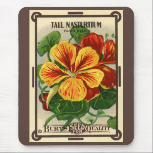 Kunst van vintage zaadpakketlabels, Oost-Indische  Muismat