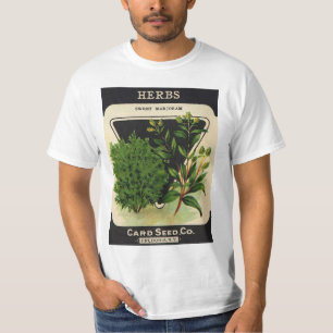 Kunst van vintage zaadpakketlabels Zoete marjolein T-shirt