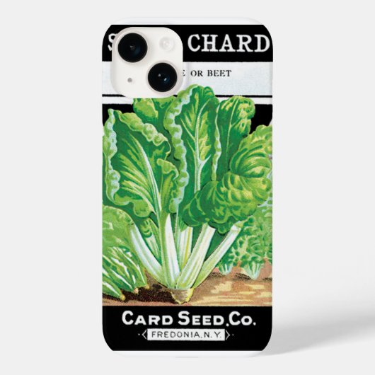 Kunst van vintage zaadpakketlabels, Zwitserse snij Case-Mate iPhone Case (Achterkant)