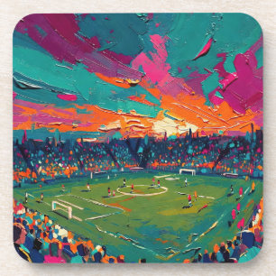 Kunst van voetbal (#1) bier onderzetter