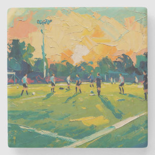 Kunst van voetbal (#2) stenen onderzetter
