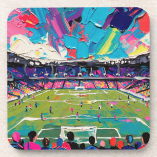 Kunst van voetbal (#3) bier onderzetter