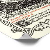 Kunst van Walter Crane voor Kelmscott Press Poster (Hoek)