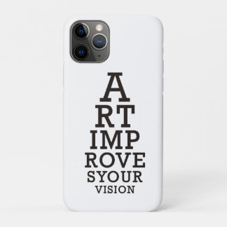 Kunst verbetert je zicht oogkaart  iPhone 11 pro hoesje