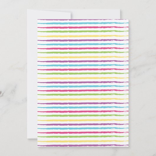 Kunst Verf Verjaardag Kaart (Achterkant)