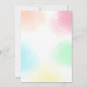 Kunst Verjaardag Uitnodiging Schilderen Party Meis (Achterkant)