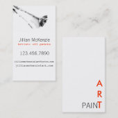 Kunst verven visitekaartje (Voorkant / Achterkant)