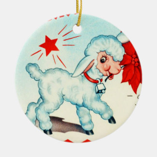 Kunst-Vintage Kerstmis 7 voor de feestdag Keramisch Ornament