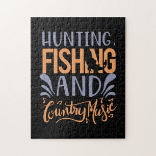 Kunst Vissen Jagen Vissen En Countrymuziek Legpuzzel