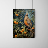  kunst Vogel in een boom Poster