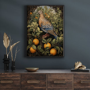 kunst Vogel in een boom Poster