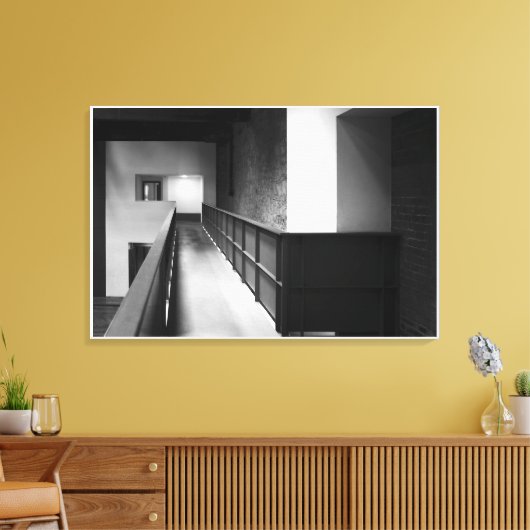 Kunst voor architectonische fugue canvas afdruk (Insitu (Woonkamer))