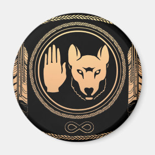 Kunst voor de eerste generatie Magnets Metis Wolf Magneet