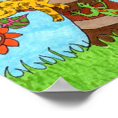 Kunst voor de exotische levensboom poster (Hoek)