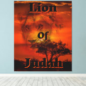 Kunst voor de muur van Judah Biblical Tribe Canvas Afdruk (Insitu (Houten vloer))