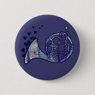 Kunst voor de paardenliefdesklasse ronde button 5,7 cm