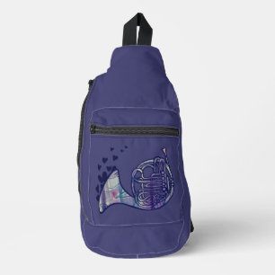 Kunst voor de paardenliefdesklasse sling bag