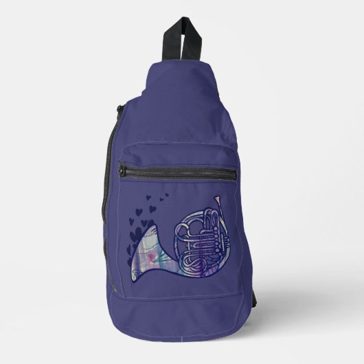 Kunst voor de paardenliefdesklasse sling bag (Voorkant)