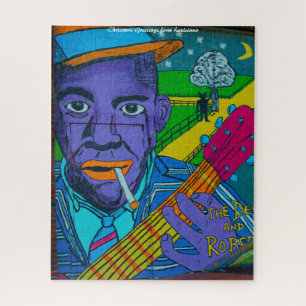 Kunst voor de straat van Louisiana, kerstcadeautje Legpuzzel