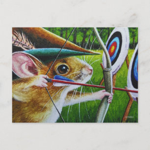 Kunst voor de Waterverf van de Camp Mouse Bow en A Briefkaart